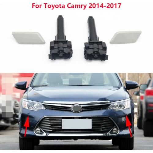 For Toyota Camry 2014 2015 2016 2017 OEM 85208-33110 Front Headlamp Headlight Washer Nozzle Pump Cleaning Actuator & Cover Cap