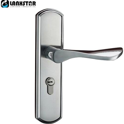 Factory Supply Direct Stainless Steel Handle Lock Specifications Modern Simple Decoration Locks Mute Lockcore Door-lock