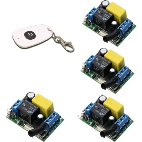 AC220V Wireless Remote Control Switch System Power Remote Switch 1CH 10A Relay Receiver Remote Control Transmitter