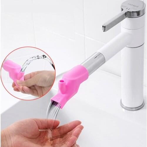 Silicone Faucet Extender Water Tap Extension Washing Splash-Proof Device Bathroom Kitchen Sink Faucet Guide Faucet