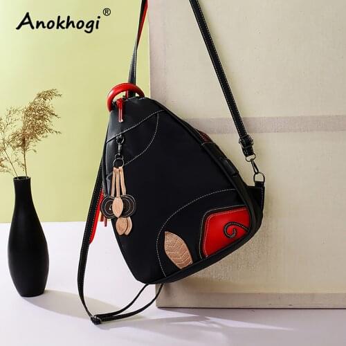 Women Vintage Backpacks Pattern Casual Shoulder Bag Waterproof Ladies Bags Quality Knapsack ML50