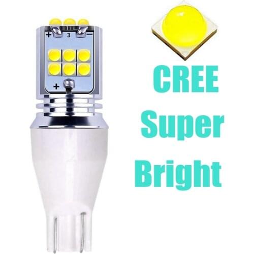1pcs NEW T15 921 W16W WY16W Super Bright 1800Lm LED Car Tail Bulb Additional Brake Lights Auto Backup Reverse Lamp Turn Signals