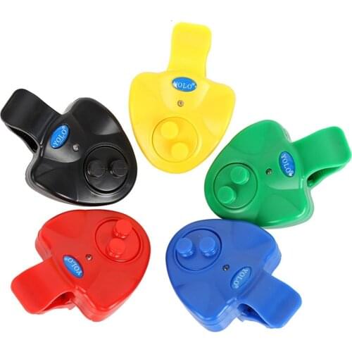1pc Universal Fishing Alarm Electronic Fish Bite Finder Sound Alert LED Light Clip On Fishing Rod