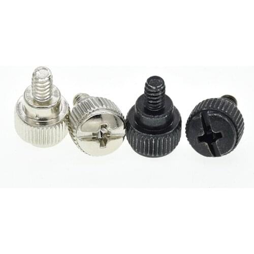 10Pcs 6#-32*5 Computer PC Case Cooling Round Toolless Adjustment Screw Thumbscrews Thumb Screw M3.5