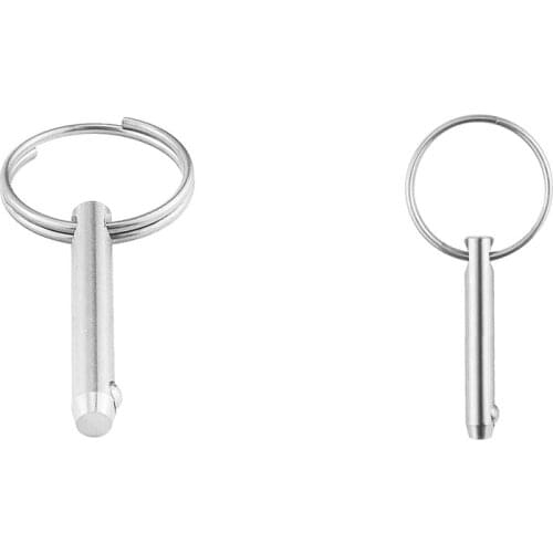 2pieces 316 Stainless Steel Boat Top Deck Hinge Quick Release Pin 6.3 x 51mm