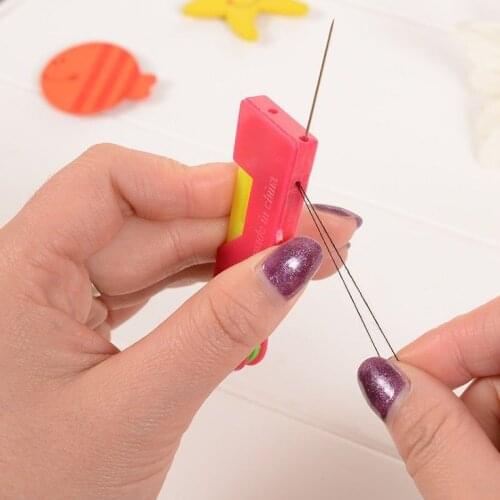 3PCS Automatic Sewing Needle Device Threader Thread Device Needle Threader for Hand Stitching and Sewing Needle Threader