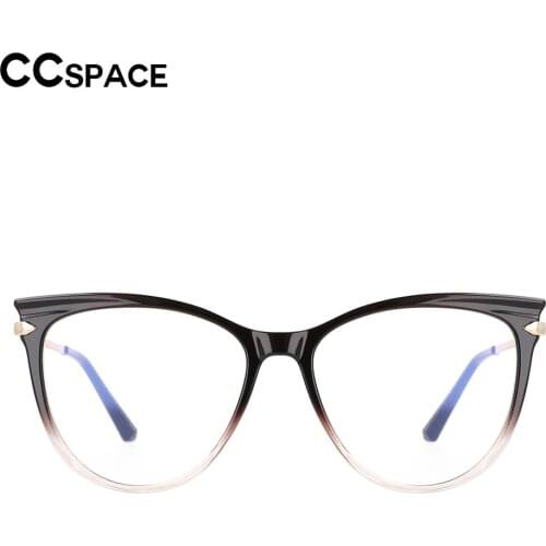 53193 Round Oversized Cat Eye Anti Blue Light Glasses Frames Women Fashion Computer Eyeglasses