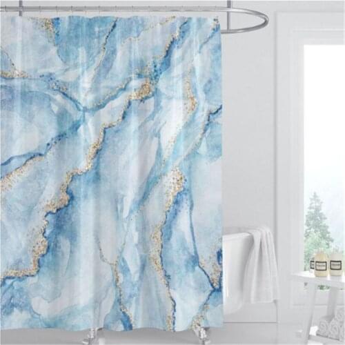 Abstract Wonderful Marble Stripes Shower Curtains Waterproof Polyester Fabric Bathroom Curtains For Home Decor