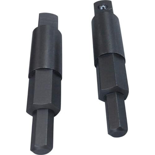 2 Pack 3/16 to 5/16 Service Wrench Hex Key Adapter for Air Conditioning Refrigeration Equipment Repair Valve Opener T21E