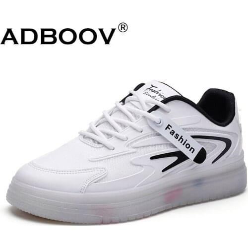 ADBOOV Mens Skateboard Sneakers Colorful Sole Fashion Design Autumn Casual Skate Sneakers Cheap New