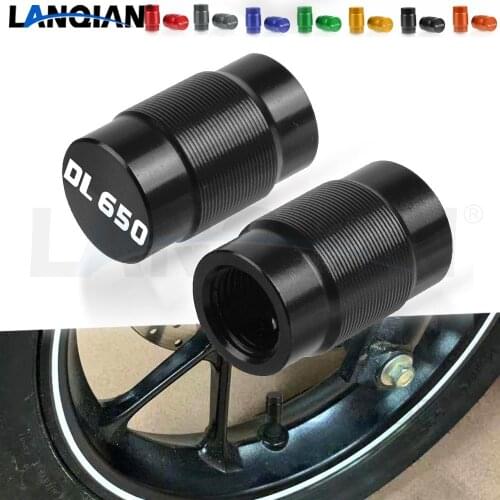 For Suzuki DL650 V-STROM Motorcycle Aluminum Wheel Tire Valve Stem Caps DL650 V-STROM 2004-2018 2014 2015 2016 2017 Accessories