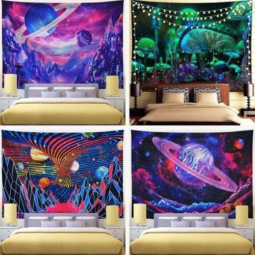Infinite Galactic Space Digital Printing Psychedelic Tapestry 2021 New Fashion Bed Room Decor tapete para quarto T238