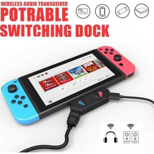 2020 Wireless Bluetooth 5.0 Stereo Type-C Audio Transmitter Transceiver Adapter Support APTX LL SBC for Nintendo Switch/PS4/PC