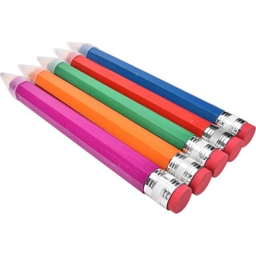 35cm Colorful Wood Large Big Penci Home Desk Decor Kids Toys Novelty Handcraft for Kids Children Students