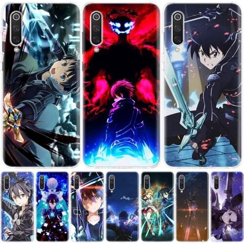 Sword Art Online Kirito Asuna Silicon Phone Case For Xiaomi Redmi Note 10 9 8 9S 8T 7 6 5 6A 7A 8A 9A 9C Pro Customized Cover Co