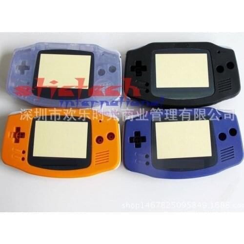 By dhl or ems 20 sets Full Parts Replacement Housing Shell Pack For Advance GBA Clear Blue