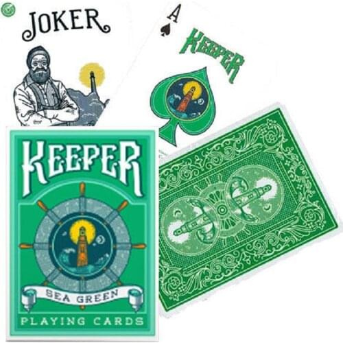 Ellusionist Keeper Sea Green Playing Cards Bicycle Deck USPCC Collectible Poker Magic Card Games Magic Tricks Props for Magician