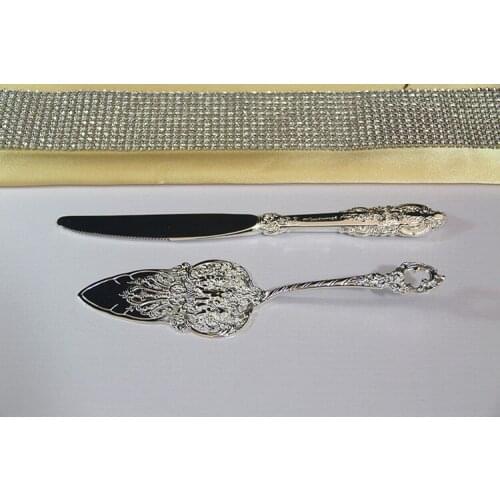 European Silver Plated Western Cake Shovel Steak for Western tableware set Home desktop decoration Cake Baking Tools FT011