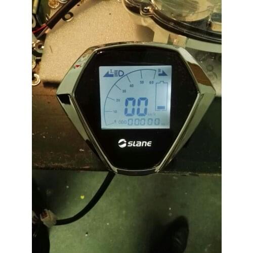 Speedometer LCD DISPLAY Power Speed Battery Level Light Indicator 48v-96v For Electric Scooter e-Bicycle Tricycle Motorcycle