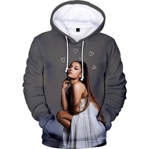 Cool Ariana Grande Fashion hoodie Sweatshirts Fashion Casual Kids Sportswear Ariana Grande 3D Hoodie girls Pullovers Coats