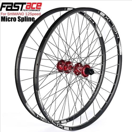 Mountain Bike Wheelset Fastace 12 speed 26 /27.5/29 micro spline MS 12s Palin hub sun rim QR or Thru BOOST bicycle wheel set