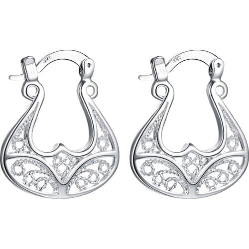 Beautiful zircon high quality free shipping Silver Earrings for women fashion jewelry earrings /KQDLYFIB GFDRWUQO