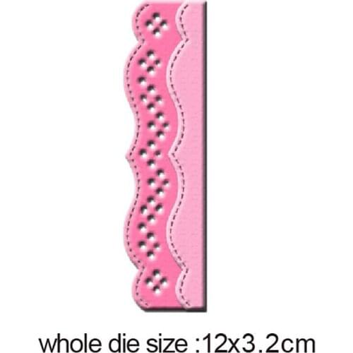 Lace stripe frame metal cutting dies cut die mold decoration Scrapbook paper craft knife mould blade punch stencils dies