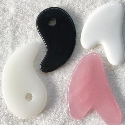 Beeswax Guasha Scraping Massage Scraper Face Massager Acupuncture Gua Sha Board Acupoint Face Eye Care SPA Massage Tool