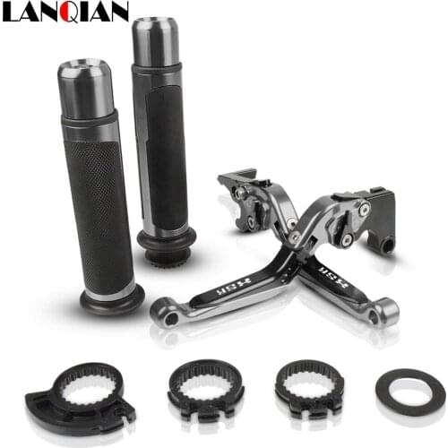 Motorcycle Accessories CNC Adjustable Brake Clutch Levers And Handle Grips With LOGO For YAMAHA XSR 900 ABS 2016