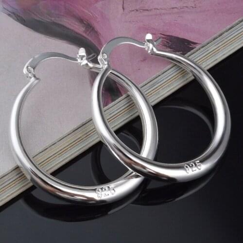 Wholesale Fashion Jewelry 925 Sterling Silver Earrings Smooth Round Earrings, WomenS Jewelry Gifts
