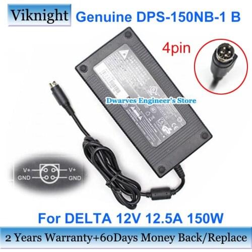Original DELTA DPS-150NB-1 B AC Adapter Charger 12V 12.5A 150W DPS-150NB Laptop Charger Power Supply 4PIN