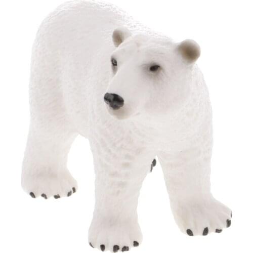 Realistic Polar Bear Wild Animal Figurine Model Action Figure Kids Toy #2
