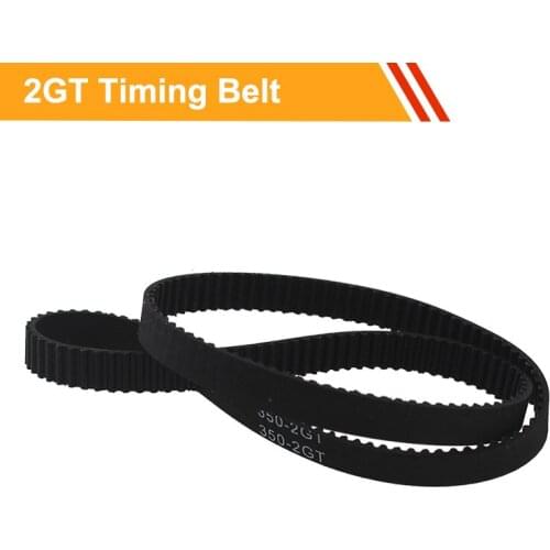 2GT Timing Belt GT2-294/300/302/308/320/336/344/348/350/360/376mm Tooth Belt 6/10mm Belt Width Closed Loop rubber drive belt