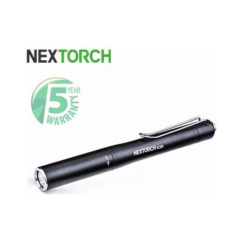 NEXTORCH LED Pen Light Rechargeable Flashlight Small EDC 350 Lumens Penlight for Inspection Repair Camping K3R