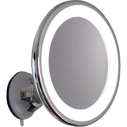 High Quality Round Makeup Vanity Mirror LED Portable Cosmetic Mirrors for Home Tabletop Bathroom Shower Beauty Tools EK-New