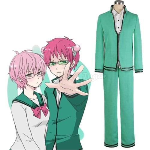 Japan Anime The Disastrous Life of Saiki K Kokomi Teruhashi Cosplay Costume Men Women School Uniform Halloween Costumes C75M227