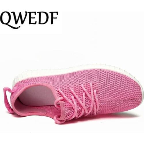 2019 Summer Comfortable Flats Lace Up Sneakers Mesh Casual Female Loafers Shoes for Women zapatillas mujer Size 35-42 X1-76