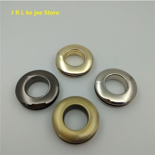 2pcs/10pcs/30pcs 4 Colors 15mm zinc alloy planar circular eyelet dress luggage hardware accessories