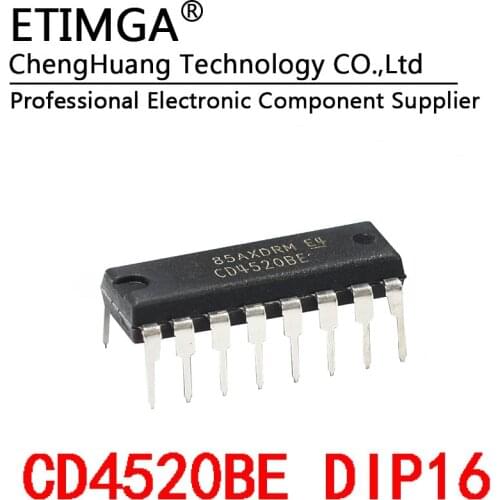 5PCS/LOT CD4520BE DIP-16 CD4520 Counter divider