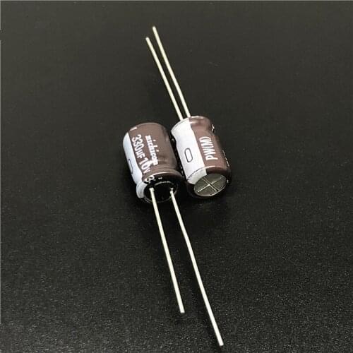 50pcs 330uF 10V NICHICON PW Series 8x11.5mm Original Low Impedance 10V 330uF Aluminum Electrolytic capacitor
