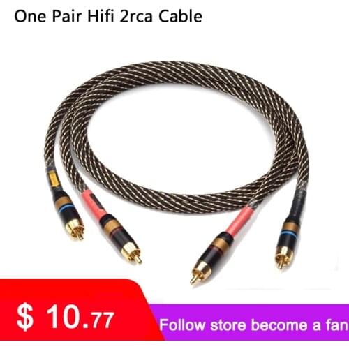 ATAUDIO One Pair Hifi 2rca Cable High Quality DVD Amplifier Multinedia Interconnection Rca Audio Cable DAC DX3 PRO A90