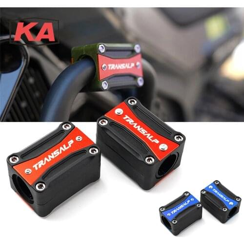 Motorcycle Engine Protection Guard Bumper Crash Bar Decorative Block For HONDA TRANSALP700 TRANSALP 600 650 700 XLV TRANSALP600