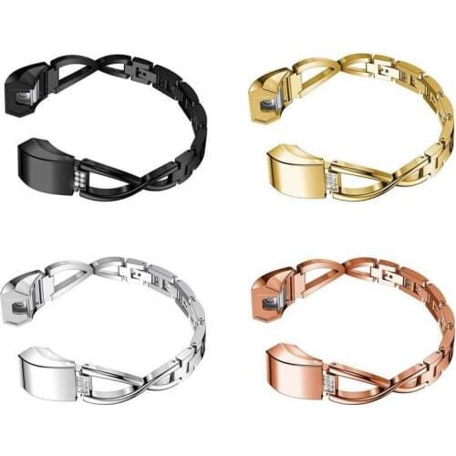 For Fitbit Alta HR Band Strap Stainless Steel Watch Band Women Lady Diamond Band Strap