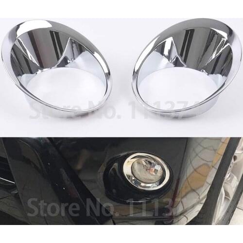 Front Fog Light Lamp Cover For Toyota Prado Prado 150 LC150 FJ150 2014 2015 2016 2017 Car Chrome Trims Accessories