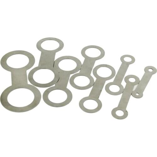 8Pcs Stainless Steel Saxophone Leveling Rings Pad Woodwind Instrument Pads