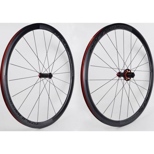 TWITTER 700C Road bike wheelset 4 bearing aluminum alloy and carbon Material hubs 36mm rims