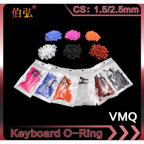 110pcs Keycaps O Ring Seal Switch Sound Dampeners For Cherry MX Keyboard Damper Replacement Noise Reduction Keyboard O-ring Seal