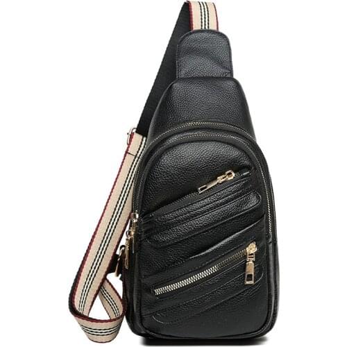 Summer New Fashion Womens Chest Bag Trendy Pu Leather Waterproof Crossbody Bags Solid Color Business Travel Bags 2021