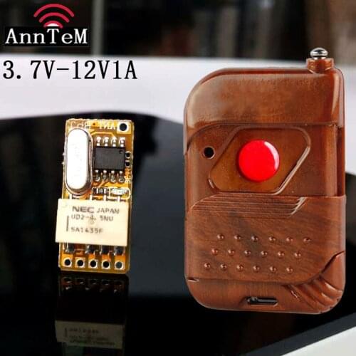 DC3.7 V5V9V12V miniature two-circuit relays are normally open and close contact switch wireless remote control switch controller