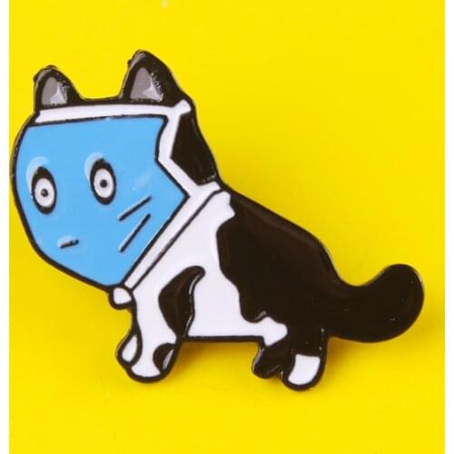 Cartoon Animals Cat Pins Badges for Clothes on T-Shirt Backpack Jackets Zinc Alloy Metal Cute Animals Lapel Pin Brooches Gift